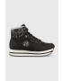 Lee Cooper Боти в черно с платформа - Pepit.bg