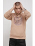 Lee Cooper Суичър мъжки в бежово с принт - Pepit.bg