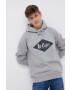 Lee Cooper Суичър мъжки в сиво с принт - Pepit.bg