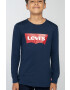Levi's Детска блуза с дълги ръкави в тъмносиньо с принт - Pepit.bg