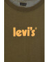 Levi's Детска блуза с дълги ръкави в зелено с принт - Pepit.bg