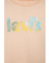 Levi's Детска памучна тениска в розово - Pepit.bg