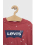 Levi's Детска памучна тениска в червено - Pepit.bg