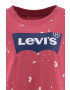 Levi's Детска памучна тениска в червено - Pepit.bg