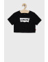 Levi's Детска памучна тениска в черно - Pepit.bg