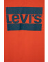 Levi's Детска памучна тениска в червено с принт - Pepit.bg