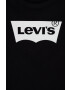 Levi's Детска памучна тениска в черно - Pepit.bg