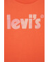 Levi's Детска памучна тениска в оранжево - Pepit.bg