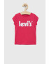 Levi's Детска памучна тениска в розово - Pepit.bg