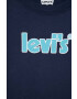 Levi's Детска памучна тениска в тъмносиньо с принт - Pepit.bg