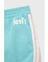 Levi's Детски къси панталони в тюркоазено с изчистен дизайн - Pepit.bg