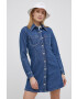 Levi's Дънкова рокля в тъмносиньо къс модел разкроен модел - Pepit.bg