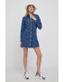 Levi's Дънкова рокля в тъмносиньо къс модел разкроен модел - Pepit.bg