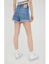 Levi's Дънкови къси панталони Wltrd с изчистен дизайн с висока талия - Pepit.bg
