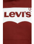 Levi's Памучен суичър в кафяво с принт - Pepit.bg