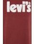 Levi's Памучна тениска в бордо с принт - Pepit.bg