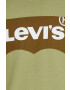 Levi's Памучна тениска в зелено с принт - Pepit.bg