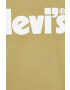 Levi's Памучна тениска в зелено с принт - Pepit.bg
