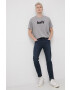 Levi's Памучна тениска в меланж на сиво - Pepit.bg