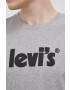 Levi's Памучна тениска в меланж на сиво - Pepit.bg