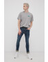 Levi's Памучна тениска в меланж на сиво - Pepit.bg