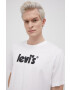 Levi's Памучна тениска в бяло с принт - Pepit.bg