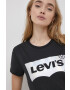Levi's Памучна тениска в черно - Pepit.bg