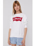 Levi's Суичър дамски в бяло с изчистен дизайн - Pepit.bg