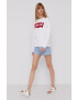 Levi's Суичър дамски в бяло с изчистен дизайн - Pepit.bg