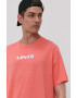 Levi's Тениска мъжка в оранжево с принт - Pepit.bg