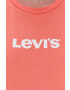 Levi's Тениска мъжка в оранжево с принт - Pepit.bg