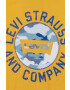 Levi's Детска блуза с дълги ръкави в жълто с принт - Pepit.bg