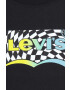 Levi's Детска памучна тениска в черно с принт - Pepit.bg