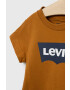 Levi's Детска памучна тениска в бяло с принт - Pepit.bg