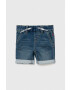 Levi's Детски къси панталони в синьо с изчистен дизайн - Pepit.bg