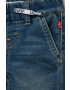 Levi's Детски къси панталони в синьо с изчистен дизайн - Pepit.bg