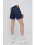 Levi's Дънкови къси панталони дамско в тъмносиньо с висока талия - Pepit.bg