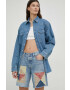 Levi's Дънкови къси панталони с десен с висока талия - Pepit.bg