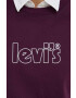 Levi's Памучен суичър в лилаво с принт - Pepit.bg