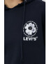 Levi's Памучен суичър в тъмносиньо с качулка с принт - Pepit.bg