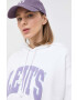 Levi's Памучен суичър в бяло с качулка с десен - Pepit.bg