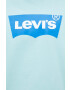 Levi's Памучен суичър в тюркоазено с принт - Pepit.bg