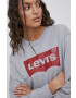 Levi's Памучен суичър дамски в сиво с принт - Pepit.bg