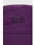 Levi's Памучна капела с две лица в лилаво от памук - Pepit.bg