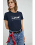 Levi's Памучна тениска в тъмносиньо - Pepit.bg