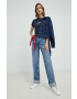 Levi's Памучна тениска в тъмносиньо - Pepit.bg