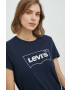 Levi's Памучна тениска в тъмносиньо - Pepit.bg