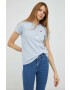 Levi's Памучна тениска в синьо - Pepit.bg