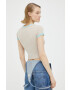Levi's Памучна тениска в бежово - Pepit.bg