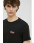 Levi's Памучна тениска (2 броя) в черно с принт - Pepit.bg
